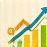 Abstract icon representing cost reduction or savings
